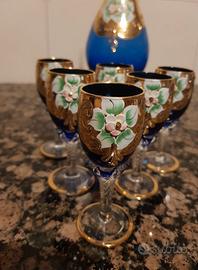 Servizio da liquore in Murano alto pregio