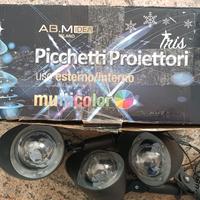 Tris proiettori motorizzati illuminazione int/est 