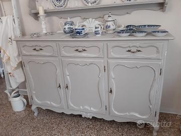 credenza barocco rifatta in stile shabby 