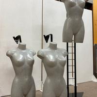 3 busti donna vetrina con supporti