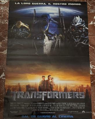 poster locandina cinema Transformers 2007 Italia