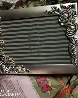 cornice e album in argento 
