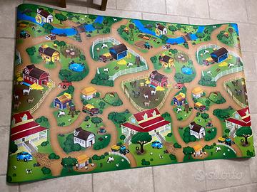 Tappeto gioco 200x120 plastificato bimbo bimba