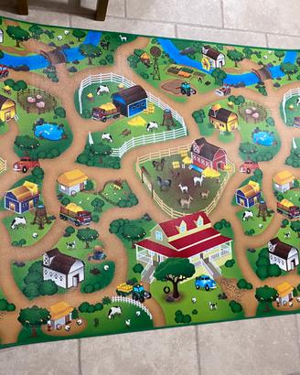 Tappeto gioco 200x120 plastificato bimbo bimba