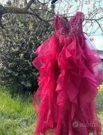 Abito da cerimonia / sposa bordeaux/ burgundy