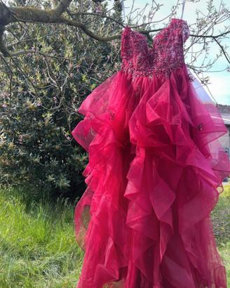 Abito da cerimonia / sposa bordeaux/ burgundy