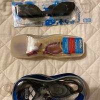 Occhialini nuoto Arena + Decathlon + Sidney