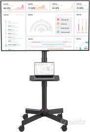 Supporto mobile per TV a schermo piatto o curvo