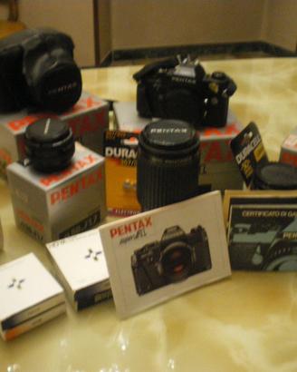 Reflex Pentax Super A + obiettivi e accessori