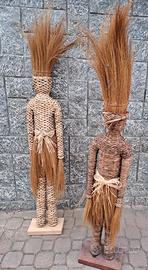 Scultura giunco + Divano divanetto in bambu