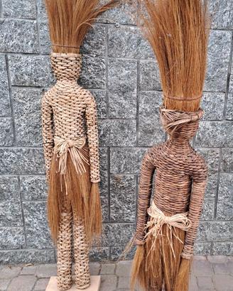Scultura giunco + Divano divanetto in bambu