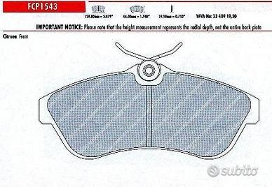 Pastiglie freno sportive FERODO RACING FCP 1543 H