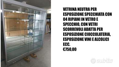 VETRINA NEUTRA PER ESPOSIZIONE SPECCHIATA
