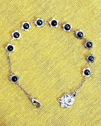 Bracciale di Lourdes IN METALLO, PERLE E FIORI