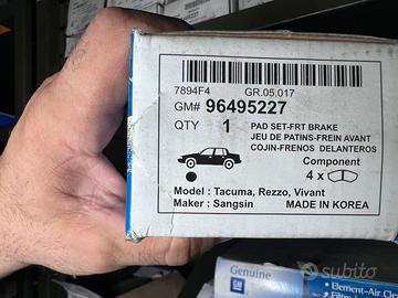 PASTICCHE FRENI ANT. CHEVROLET TACUA / DAEWOO