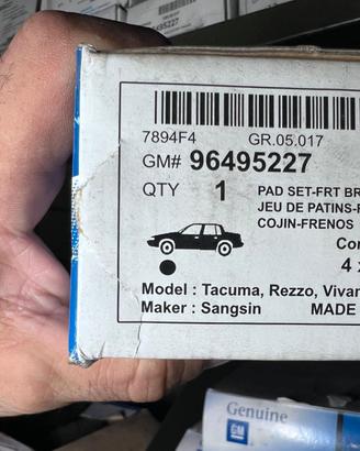 PASTICCHE FRENI ANT. CHEVROLET TACUA / DAEWOO