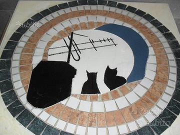 Rosone per pavimenti mod. gatti sui tetti