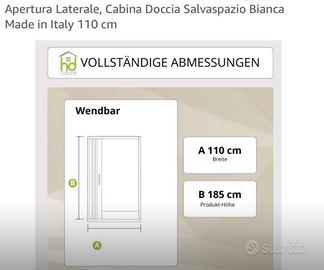 Porta doccia a soffietto