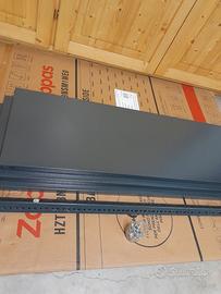 Scaffale metallico grigio scuro x garage/magazzino