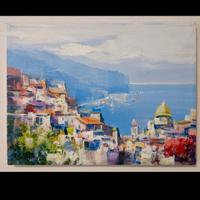 quadro: luce sul mediterraneo paesaggio