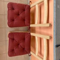 Sedie legno ikea con cuscino