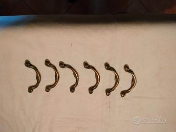 maniglie  in ottone vintag