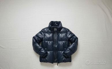 Piumino Benetton Blu Navy Lucido