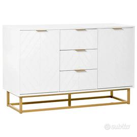 Credenza Moderna Bianca, Credenza Bassa Buffet per