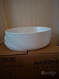 Lavabo design bianco opaco per mobile Moony 