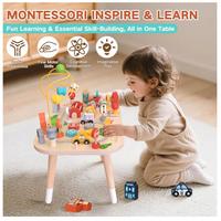 gioco montessori tavolo legno macchinine