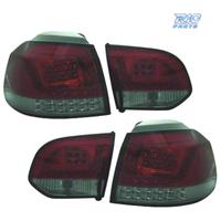 FANALI VOLKSWAGEN VW GOLF 6 08-12 LED ROSSO/CRONO 