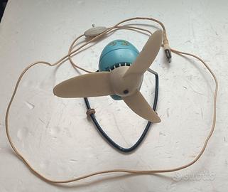 Mini ventilatore vintage da tavolo design anni 50