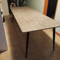 TAVOLO legno e ferro ALLUNGABILE
