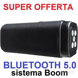 Cassa Bluetooth 5.0 Portatile Boom con Radio FM