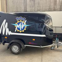 Carrello novatecno coperto in vetroresina per moto