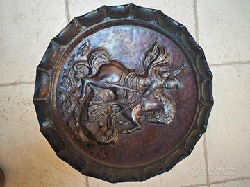 piatto decorativi rame