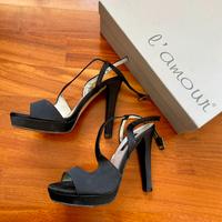 Sandali L’amour Albano tacco raso plateau donna