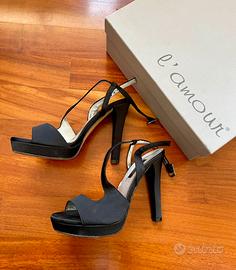 Sandali L’amour Albano tacco raso plateau donna