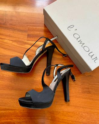 Sandali L’amour Albano tacco raso plateau donna
