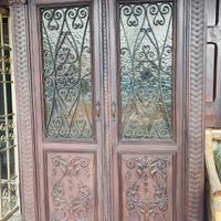 Libreria Armadio Rinascimentale 2 ante legno ferro