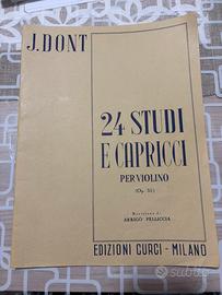 24 studi e capricci per violino op. 35 J. Dont