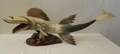 Oggetto d'arredo a forma di pesce - soprammobile