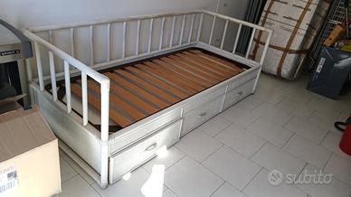 Letto a una piazza in bambù - divano per 3 persone