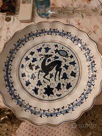 Piatto ceramica faenza Vitali