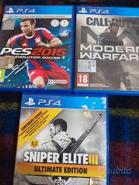 giochi PS4 (Cod è nuovo, prezzo trattabile)