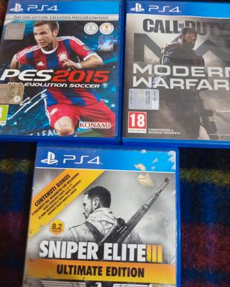 giochi PS4 (Cod è nuovo, prezzo trattabile)