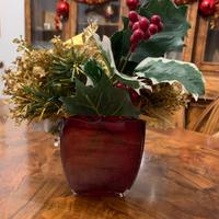 Vaso cristallo rosso