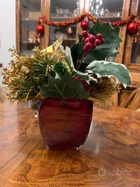 Vaso cristallo rosso