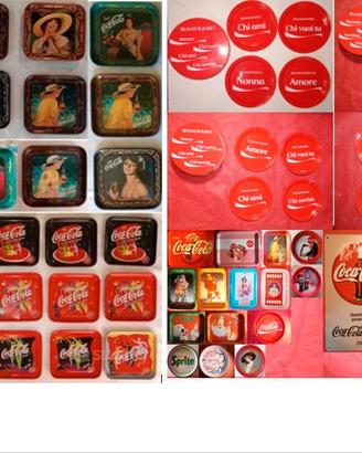 Piattini Coca Cola vintage, ed altri