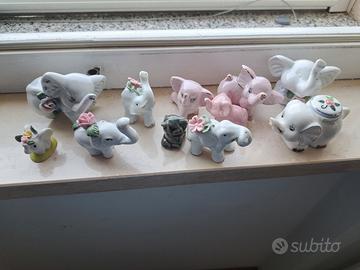 elefantino in ceramica